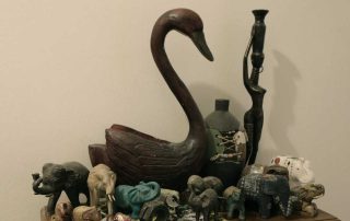 carved swan